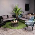 Jamaica Outdoor Armchair, Jamaica Outdoor 2–Seater Sofa, Tahiti Outdoor 2 Seater Sofa, Tree - Hawaii Palm H1700, Tahiti Outdoor Armchair & Turkey Outdoor Coffee Table]